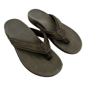Vionic Tide Leather Flip Flops